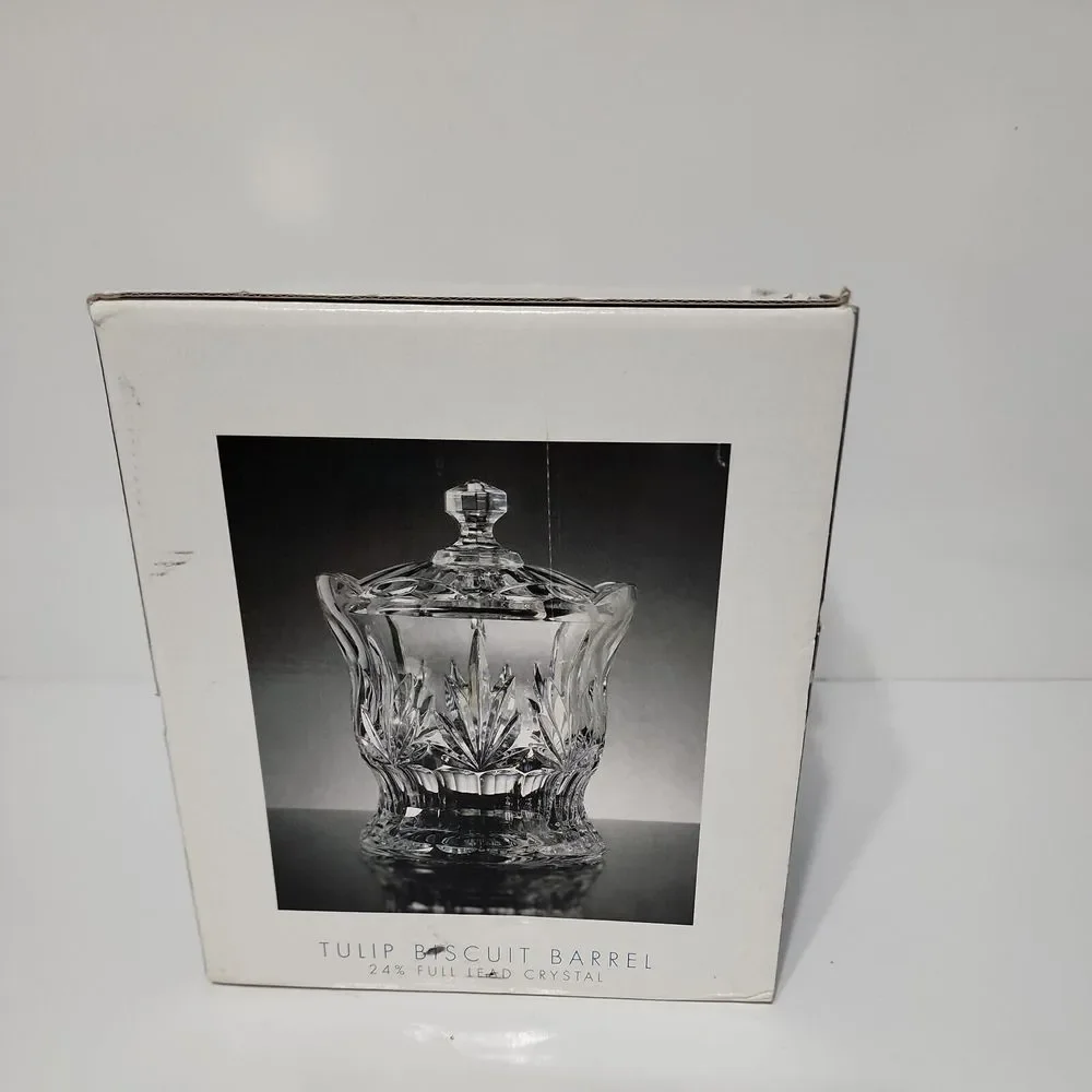 Vintage‎ Royal Limited Crystal Biscuit Barrel